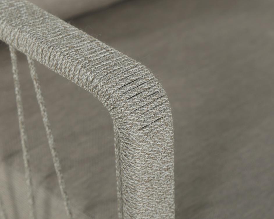 CATANIA ARMCHAIR - GREY - PALAZZO TAUPE by Sunpan