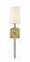 Ava 1 Light Wall Sconce in Rubbed Brass Finish by Z-Lite