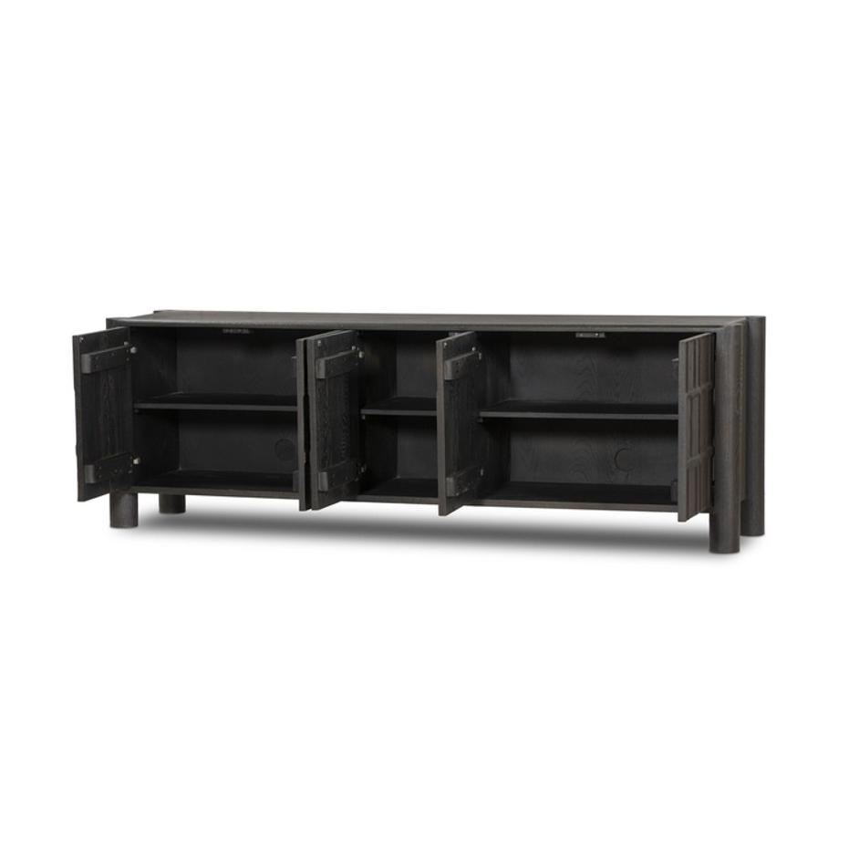 Ezri Media Console - Black Oak by Four Hands