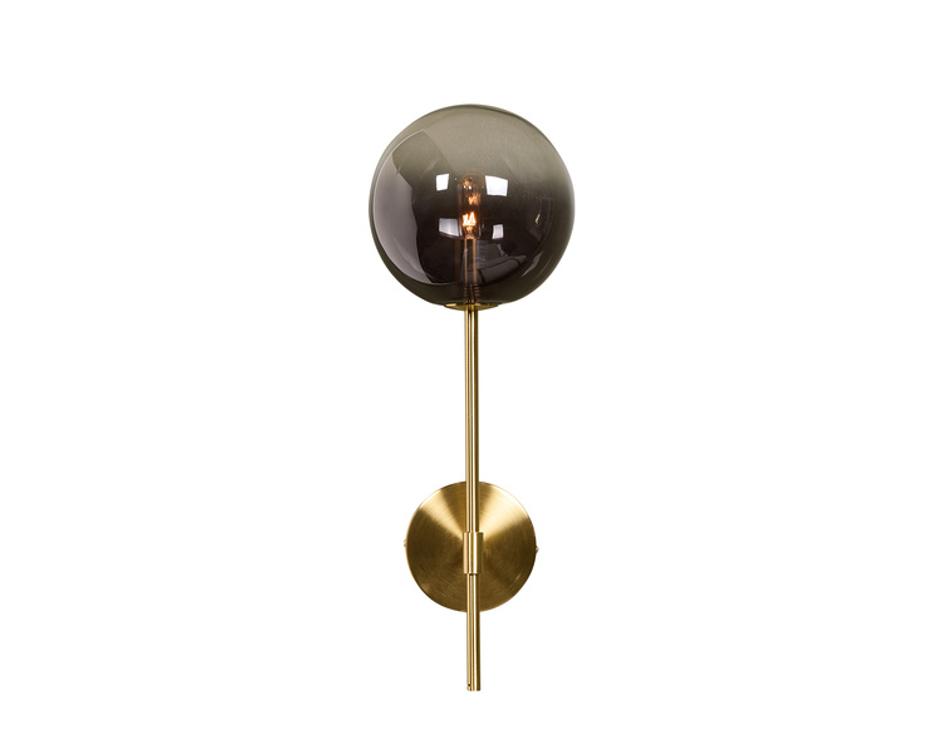 IZORA SCONCE - BRASS - SMOKE GREY OMBRE by Sunpan