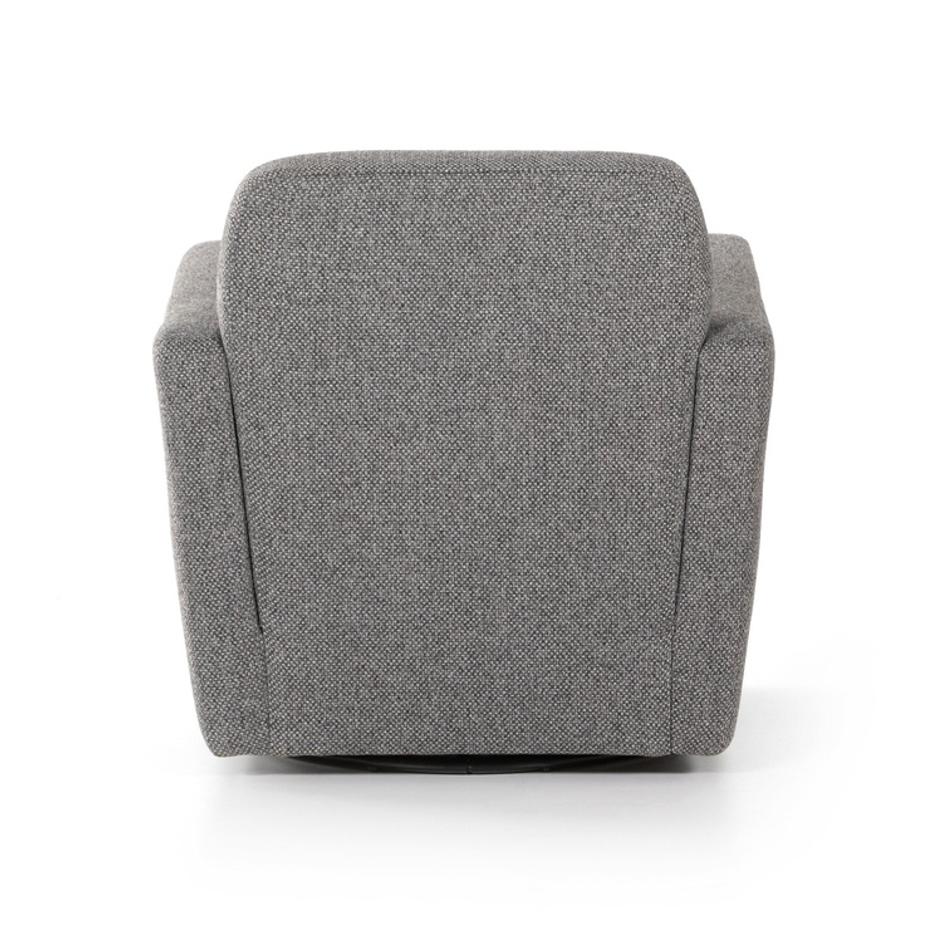 Emanuel Swivel Chair In Fallon Charcoal by Four Hands