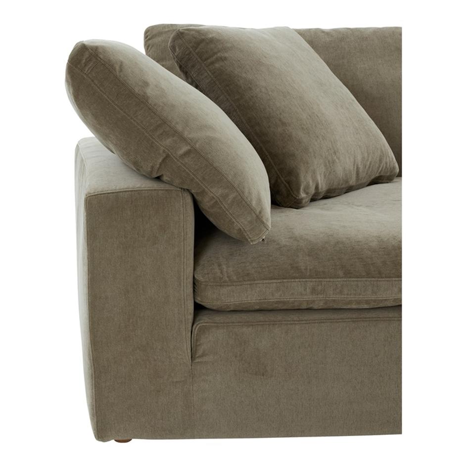 CLAY CORNER CHAIR PERFORMANCE FABRIC DESERT SAGE by Moes Home