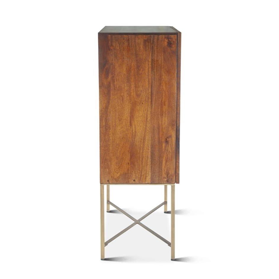 Cosmopolitan Bar Cabinet, Honey Brown by Home Trends & Design