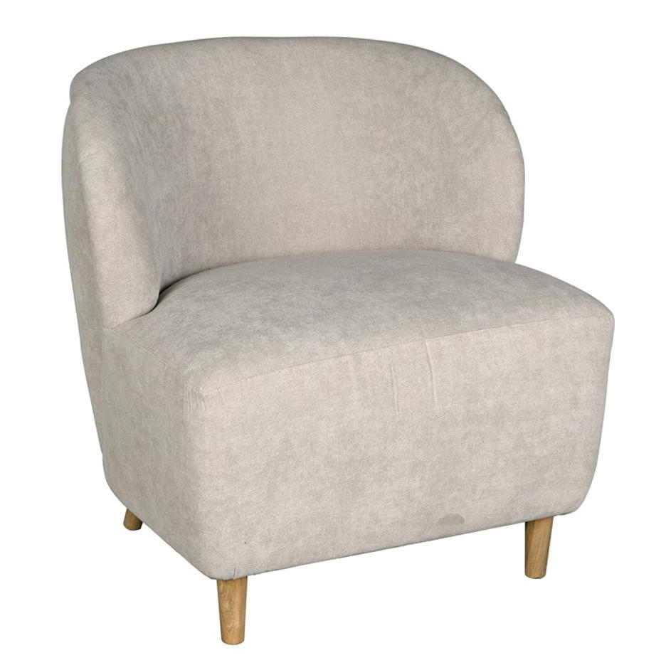 Laffont Chair with Wheat Fabric by Noir Furniture
