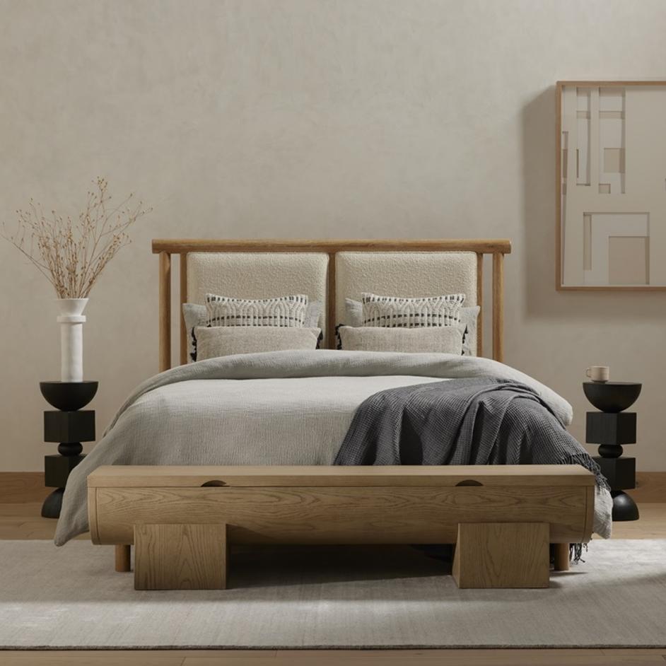 Montana Bed In Altro Snow In King by FOUR HANDS