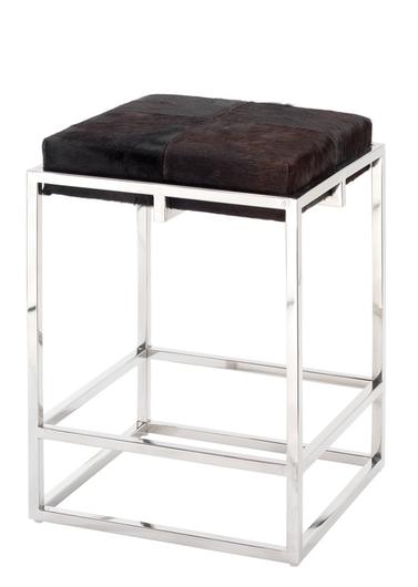 Shelby Hide Counter Stool, Espresso by Jamie Young