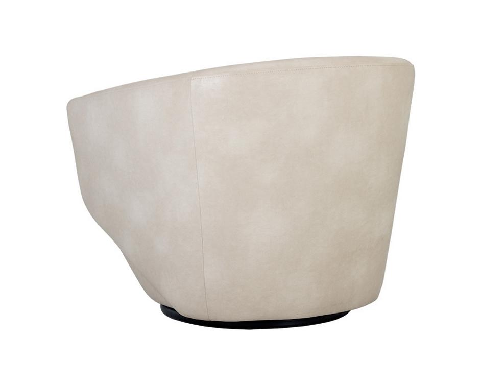 Treviso Swivel Armchair - Bravo Cream by Sunpan
