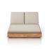 Kinta Outdoor Double Chaise Lounge In Sand by FOUR HANDS