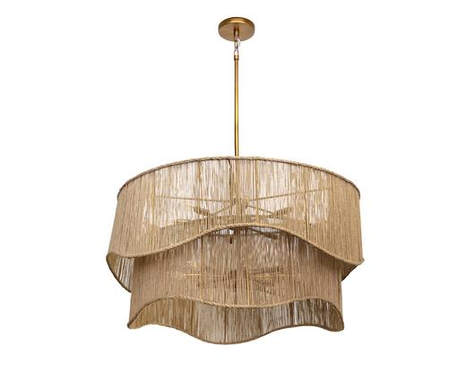 RHINE CHANDELIER - NATURAL JUTE by Sunpan