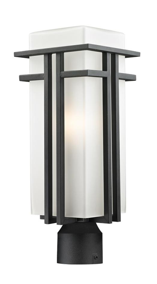 Abbey Outdoor Post Light in Black Finish by Z-Lite