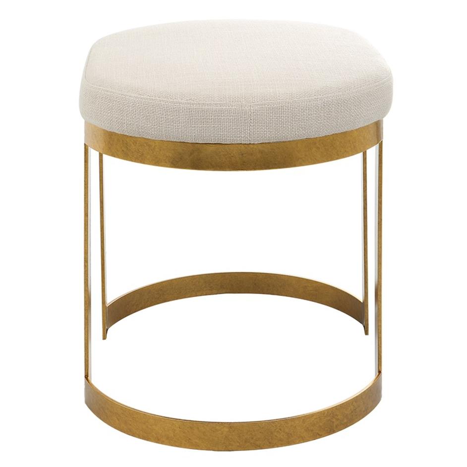 Infinity Gold Accent Stool by Uttermost