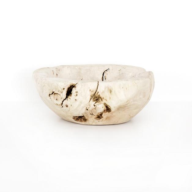 Reclaimed Wood Bowl-Ivory by Four Hands