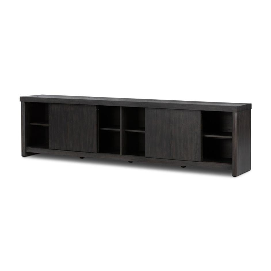 Laredo Media Console In Smoked Black Veneer by FOUR HANDS