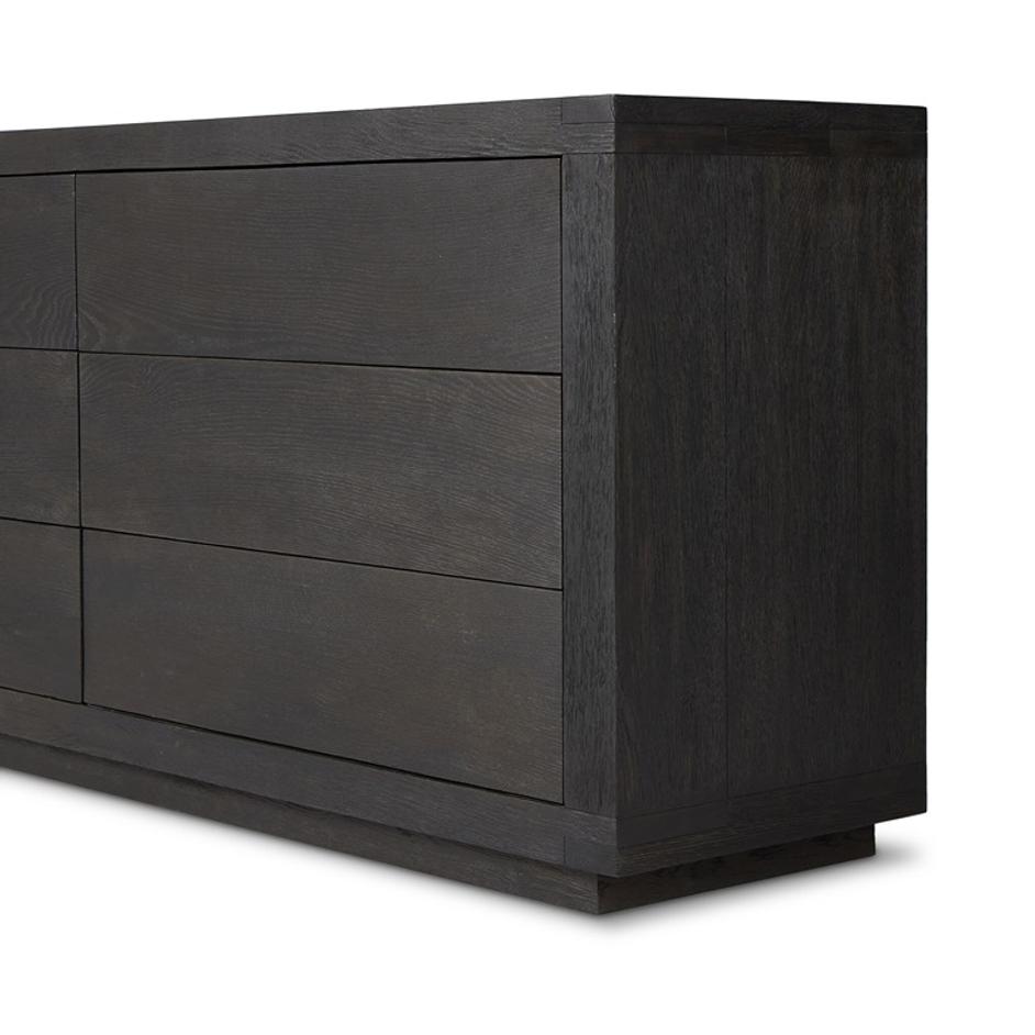Warby 6 Drawer Dresser In Worn Black Oak by Four Hands