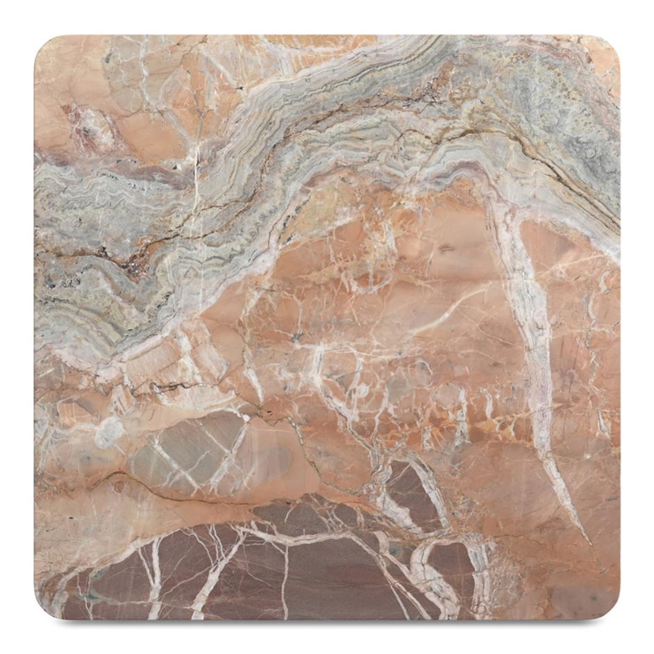 Segment Coffee Table Orange Levante Marble by Moes Home