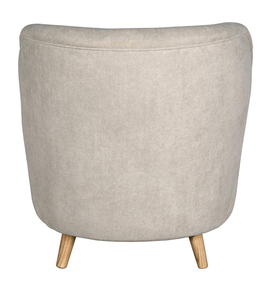 Laffont Chair with Wheat Fabric by Noir Furniture
