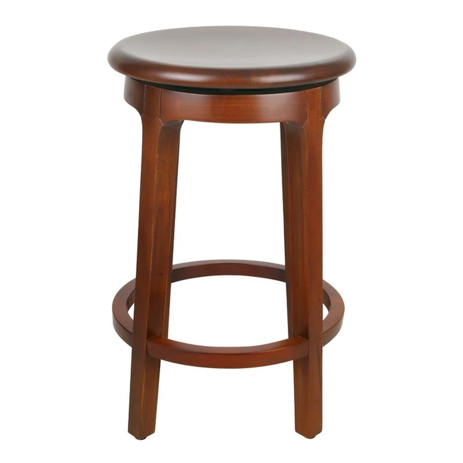 Foxy Swivel Counter Stool, Cinnamon Brown by New Pacific Direct