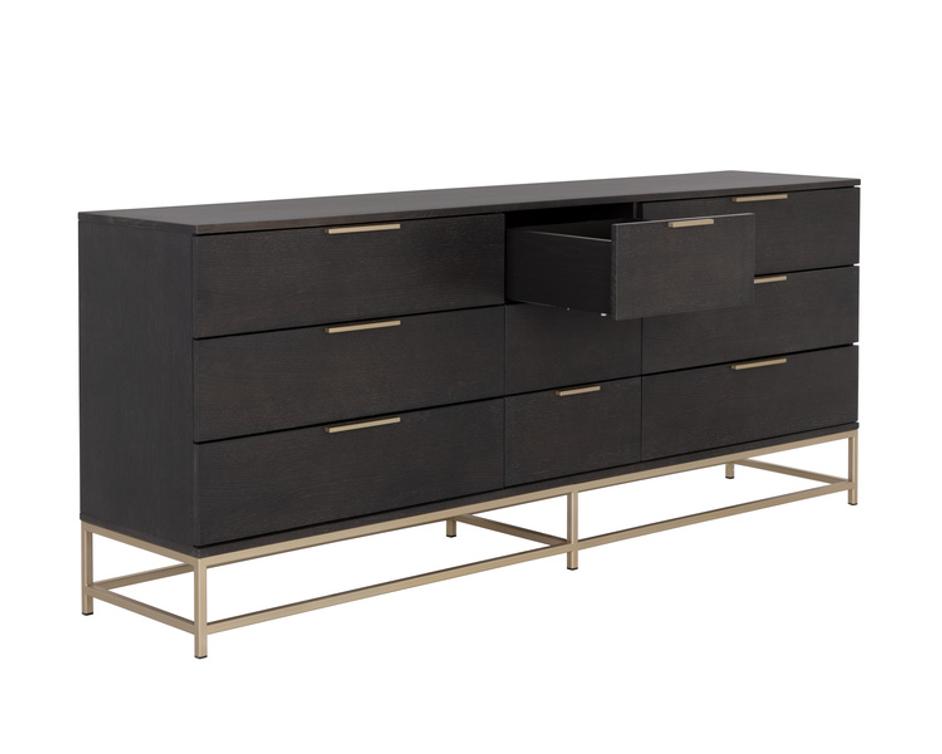 REBEL DRESSER - LARGE - GOLD - CHARCOAL GREY by Sunpan