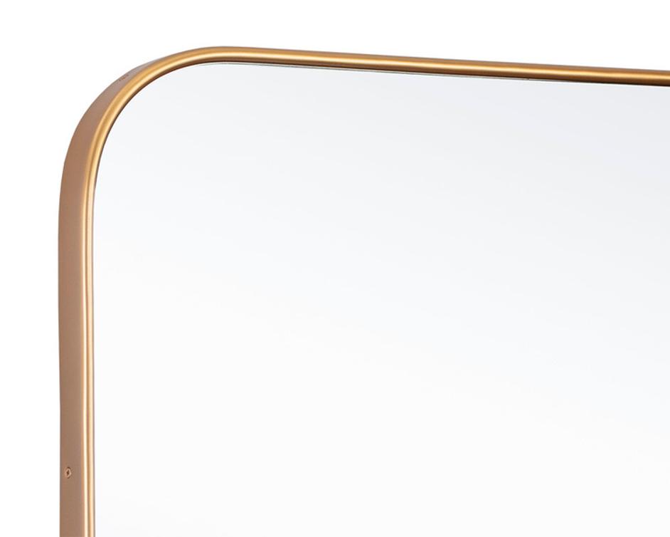 CALABASAS WALL MIRROR - BRASS by Sunpan