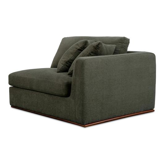 Rue Right Arm Facing Chair Deep Green by Moes Home