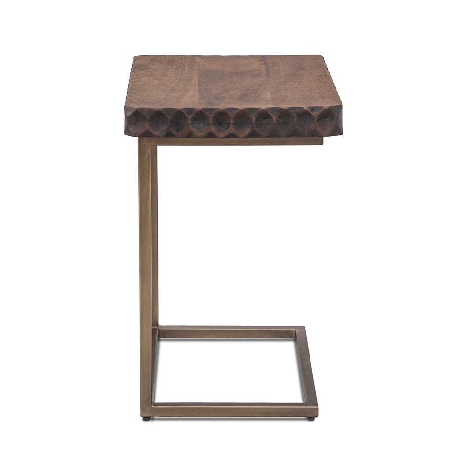 Santa Cruz Collection Santa Cruz Side Table Two Tone by Home Trends & Design