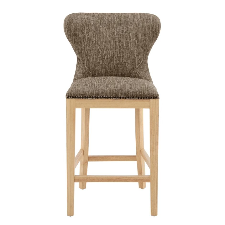 Dorsey Fabric Counter Stool, Pasadena Taupe by New Pacific Direct