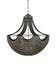 Eduardo Chandelier In Natural Iron & Brass by Currey & Company