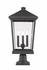 Beacon 3 Light Outdoor Pier Mounted Fixture in Oil Rubbed Bronze Finish by Z-Lite