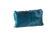 GOAT FUR BOLSTER TEAL by Moes Home