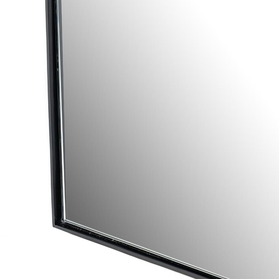 Georgina Wide Mirror In Iron Matte Black by FOUR HANDS