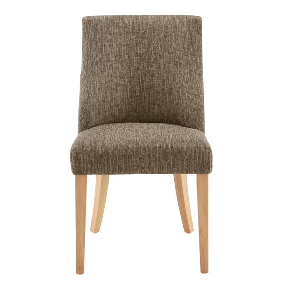 New Paris KD Fabric Dining Side Chair, Pasadena Taupe by New Pacific Direct