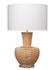 Portobello Rattan Table Lamp with Linen Shade by Jamie Young