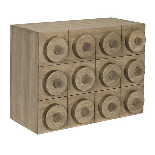 Lego Washed Walnut Sideboard with 3 Drawers by Noir Furniture