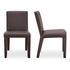 Monte Dining Chair Dark Brown Vegan Leather - Set Of Two by Moes Home