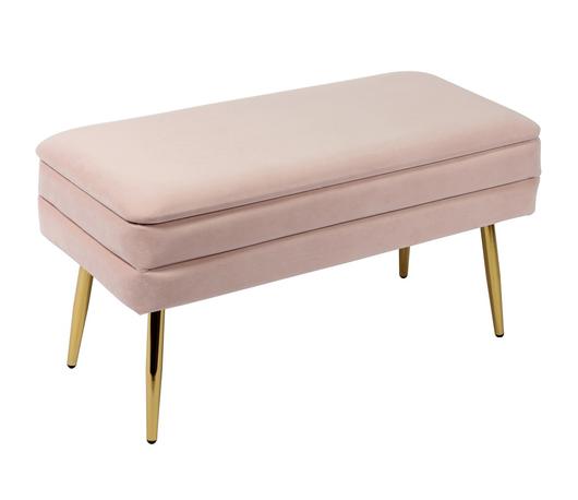 Ziva Blush Velvet Storage Bench by tov furniture