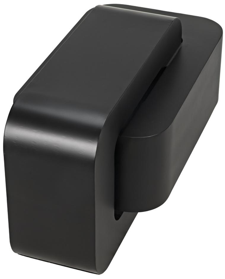 Nodum Accent Table, Black Steel by Noir Furniture