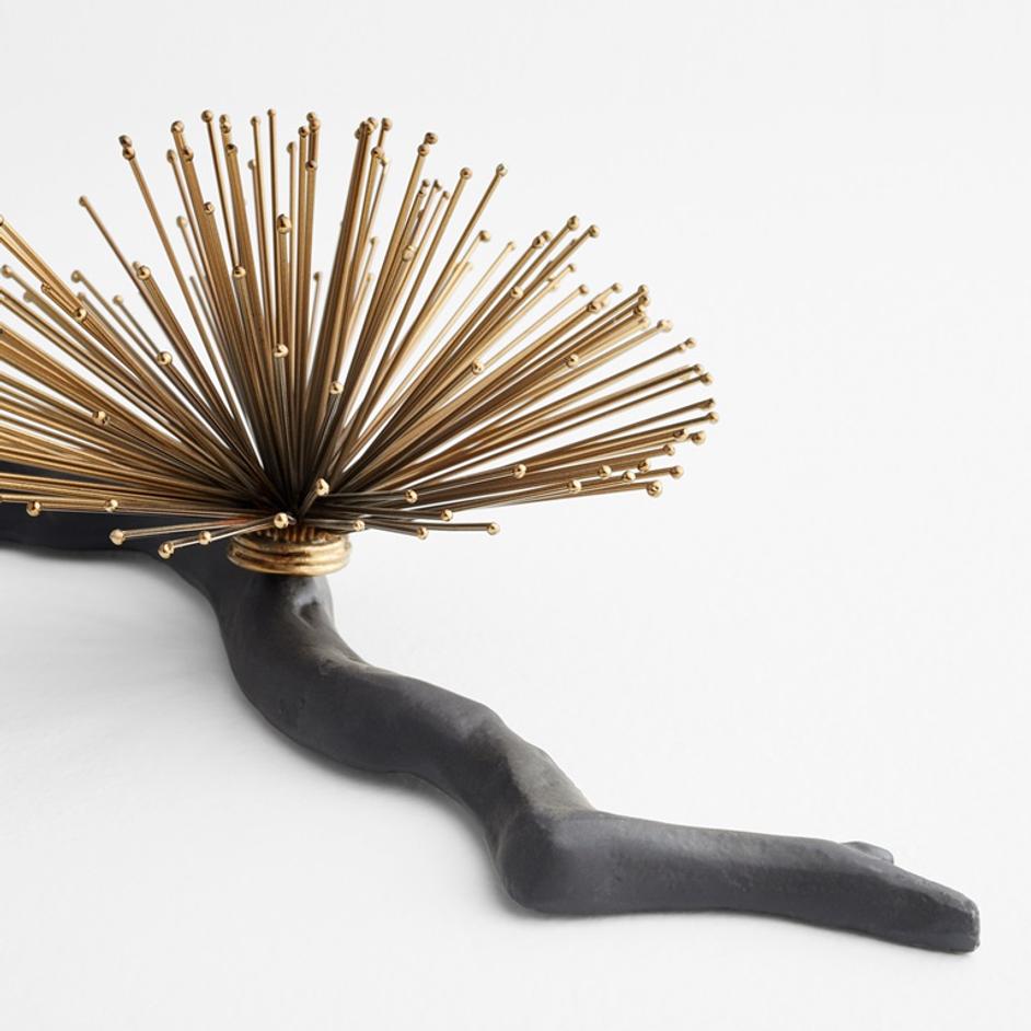 Ichiyo Wall Decor | Black | Gold Accents - Medium by Cyan Design