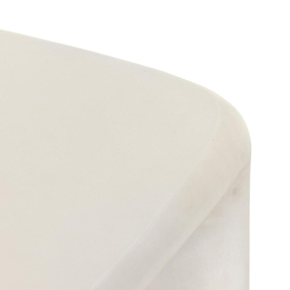 Dante End Table In White Concrete by FOUR HANDS