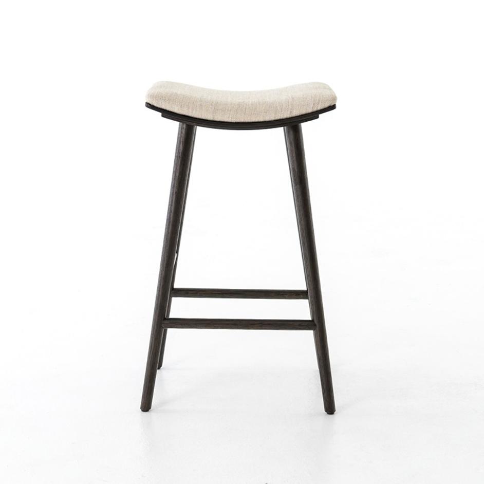 Union Saddle Stool In Essence Natural In Bar by FOUR HANDS