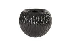 Ripple Planter, Gel Coat Black by PHILLIPS COLLECTION