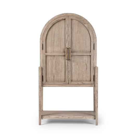 Tolle Bar Cabinet - Rustic White Solid by Four Hands