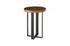 Chuleta Bar Table on Black Metal Base, Chamcha Wood, Natural by PHILLIPS COLLECTION