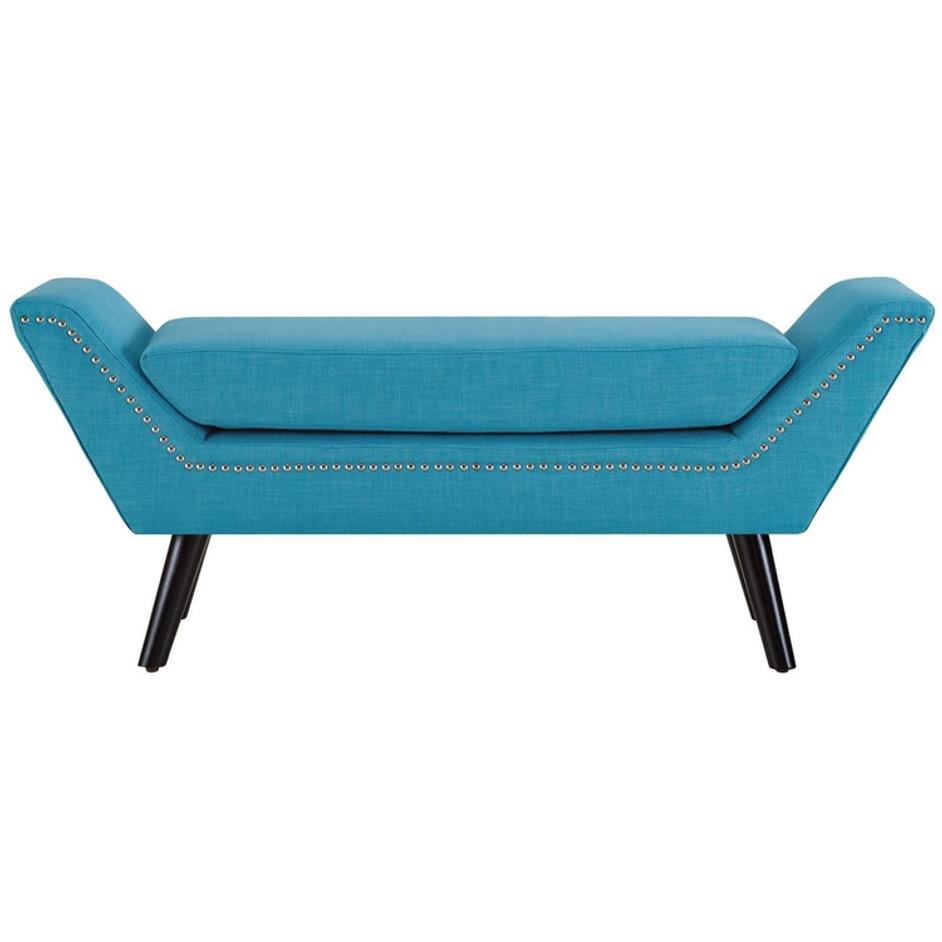 Gatley Upholstered Fabric Bench In Pure Water by Modway Furniture