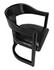 McCormick Teak Chair in Charcoal Black with Black Leather Upholstery by Noir Furniture