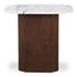 Dash Accent Table White Calacatta Marble by Moes Home