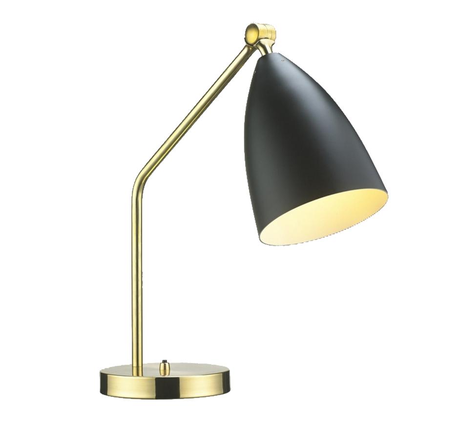 Myhre Mid-Century Table Lamp - Black/ Brass by GALLA HOME