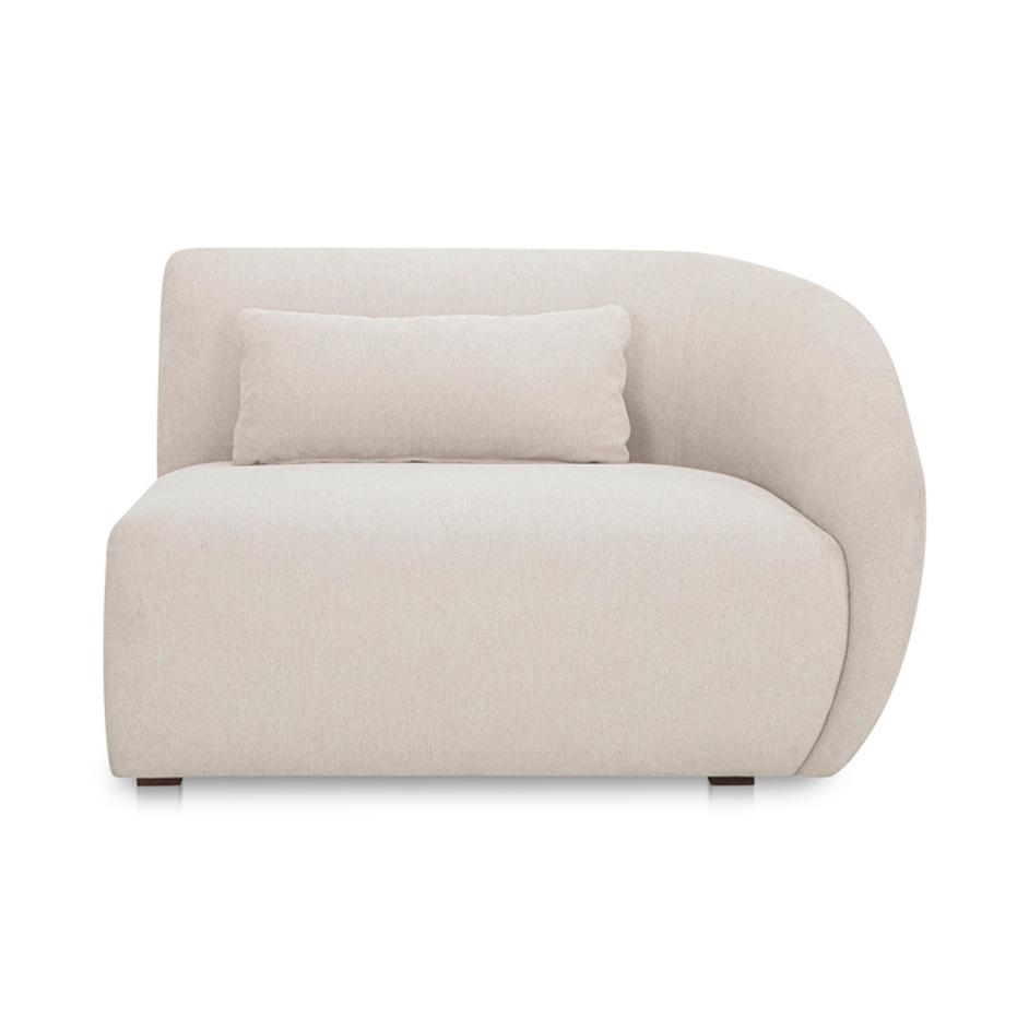 Amelia Right Arm Facing Chair Warm White by Moes Home