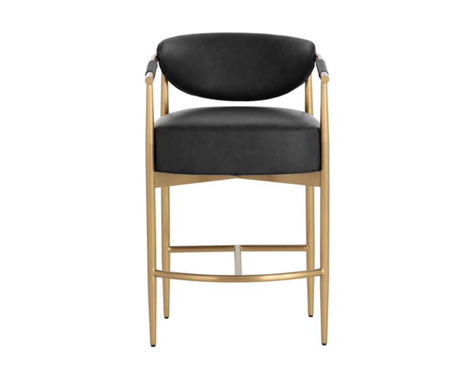 HELOISE COUNTER STOOL - BRAVO BLACK by Sunpan
