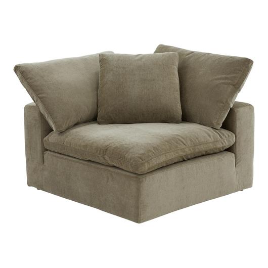 CLAY CORNER CHAIR PERFORMANCE FABRIC DESERT SAGE by Moes Home