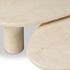 Zion Coffee Table Set - Cream Marble by Four Hands